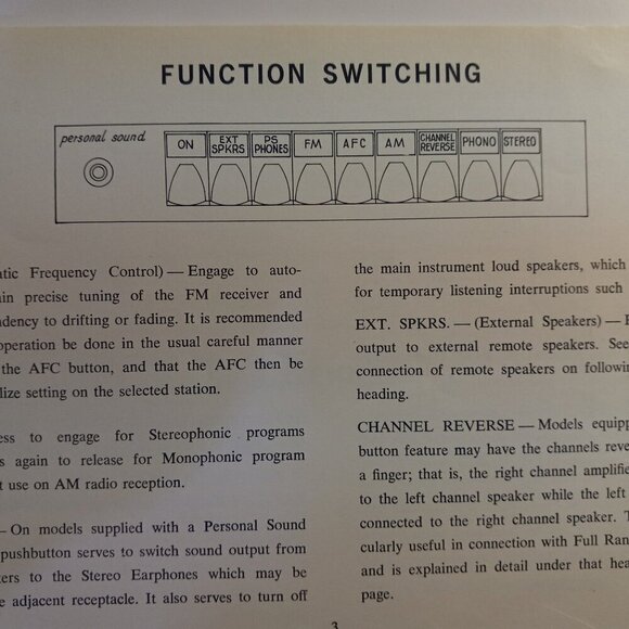 RCA Victor Custom Series Stereo Original Operating Instructions Vintage 60s - Picture 7 of 9